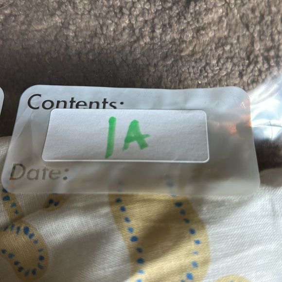 VRG GRL white yellow sleeveless linen top blouse size 6 front buttons back tie - Picture 7 of 8